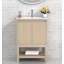 Meuble-lavabo simple 24 "avec comptoir en porcelaine et lavabo Mena, pré-assemblé-968808382