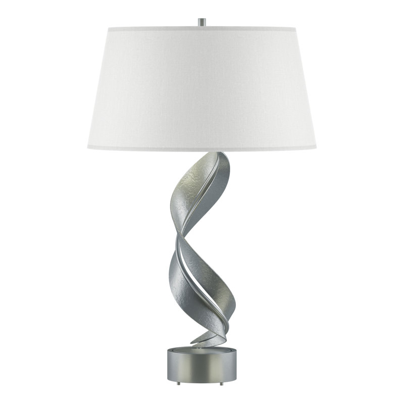Folio 25.1" Table Lamp, Natural Anna, Vintage Platinum