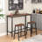 Sayaan 23.6" Counter Stool with Footrests