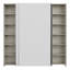 Modern sliding door wardrobe, 2-doors, space-saving, engineered wood, white-1854290104