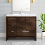 Curly 41.75'' Double Bathroom Vanity with Acrylic Top