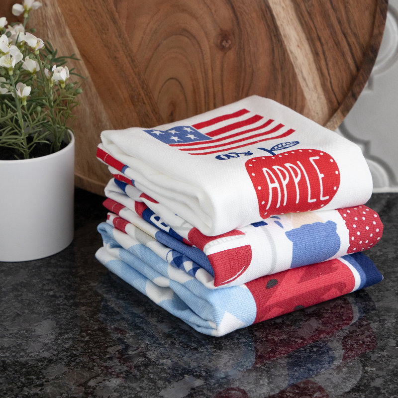 Patriotic Picnic Cotton Terry Kitchen Towel Set