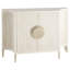 Estriada Solid Wood Hand Painted Accent Cabinet