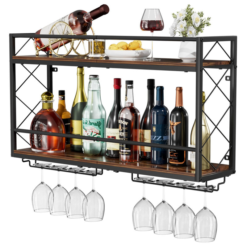 Wine Bottle & Glass Rack