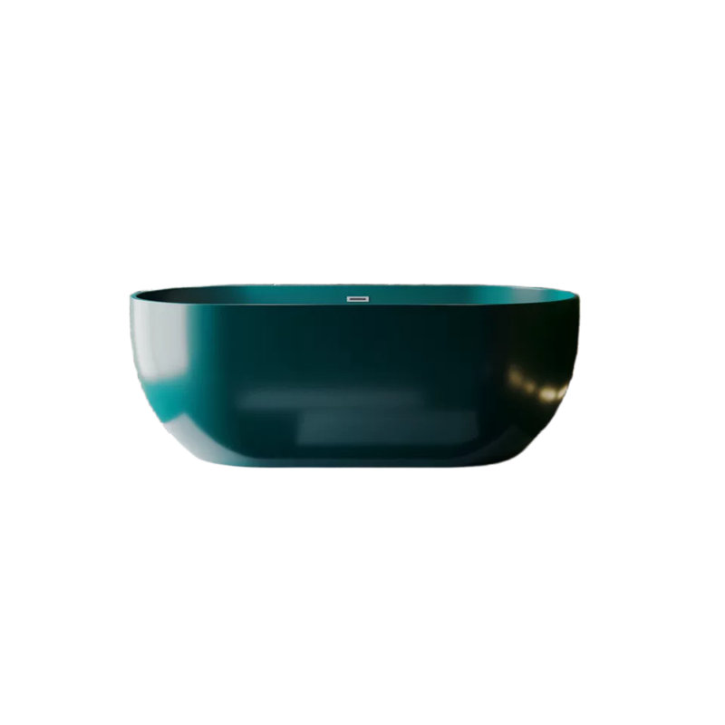 63'' W 23.6'' H Tub & Shower Kit, Green