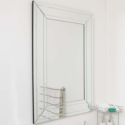 Deluna Glass Flat Wall Mirror