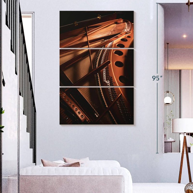 Abarca Piano Strings And Frame, 74" H x 48" W