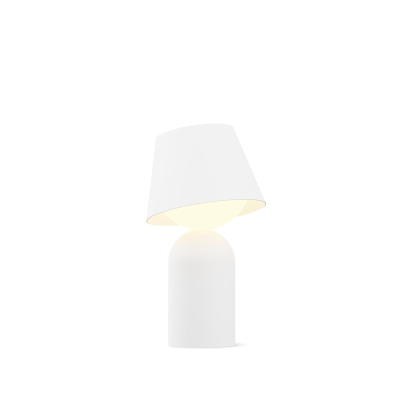 Guy LED Outdoor Wall Lantern, Matte White, 3.6" H x 3.6" W x 7.9" D