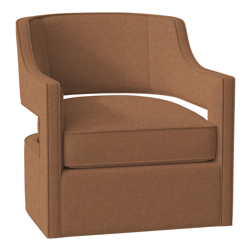Fauteuil pivotant l 29,5 po Phoebe, Perigold Banks ocre