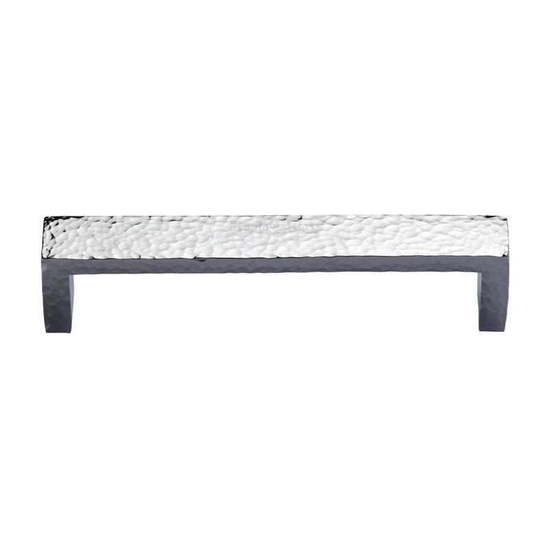 Heritage Brass Heritage Cabinet Pull Hammered Wide Metro Design, 200cm L x 20cm W, Polished Chrome