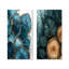 Agate, rivière de feuilles, glissade sur bois I - collection d'art mural floral 2 panneaux-1341699456-1341699484