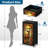 4 Drawer Dresser for Bedroom, Narrow Chest of Drawers, Wooden Top and Study Iron Frame 18"x37.5"-(WxH)