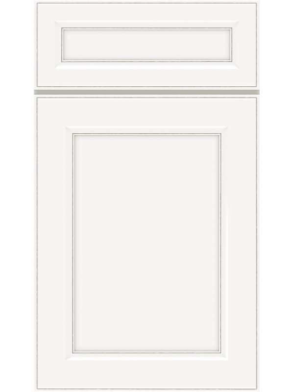 Dwelling Essentials Pendelton Door Sample, Whisper w/Asphalt Glaze