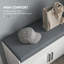 Banc à chaussures, banc d'entrée avec rangement pour chaussures, coussin, compartiments cachés, tablettes réglables et portes à volets