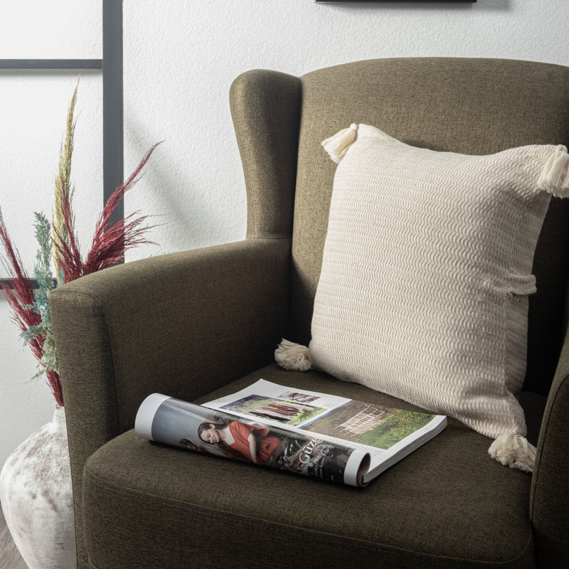 Coussin Verity Effa Brenly, Beige, Polyester/ bourre en polyester