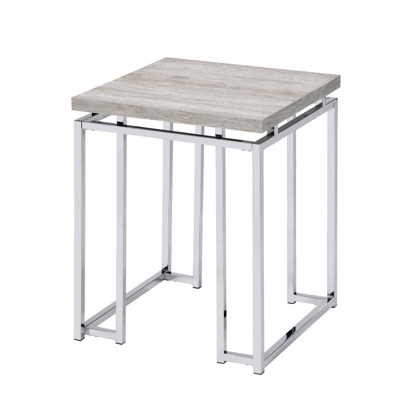 Table de bout avec base en métal