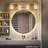 4-Light Brushed Nickel Vanity Light with 3 Color Modes  with Clear Glass Shade-69159336-128452530