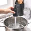 Robinet de cuisine avec douchette extractible et robinets d'évier de cuisine à poignée simple en acier inoxydable noir