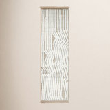 Drift Rug: Naturalist Hand Knotted - Flatweave Rug in White/Natural
