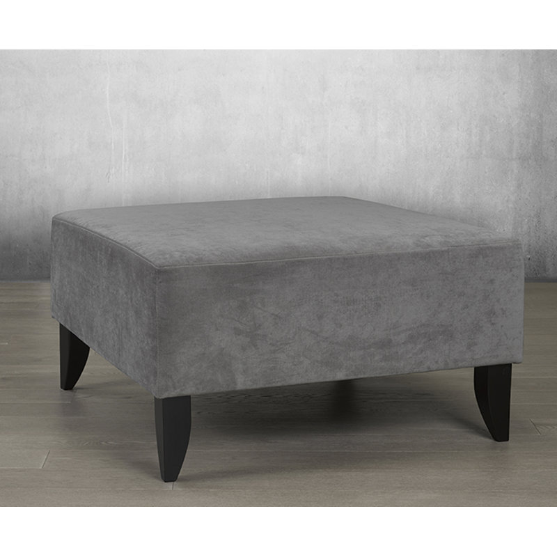 Repose-pieds evianna, Velours ardoise