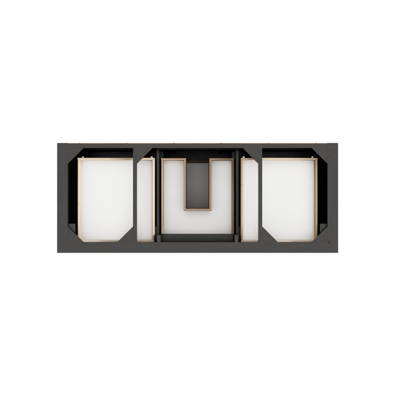 Brookfield Single Vanity, White Zeus, Single Hole, Black Onyx