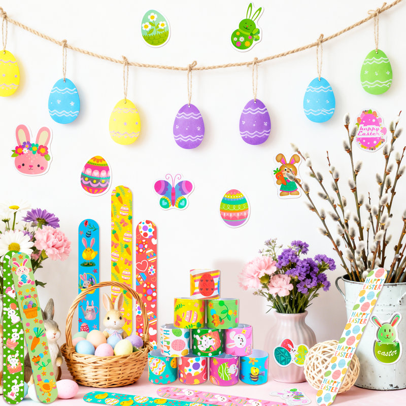 Easter Day Decorations, 90pcs Easter Party Decorations Set