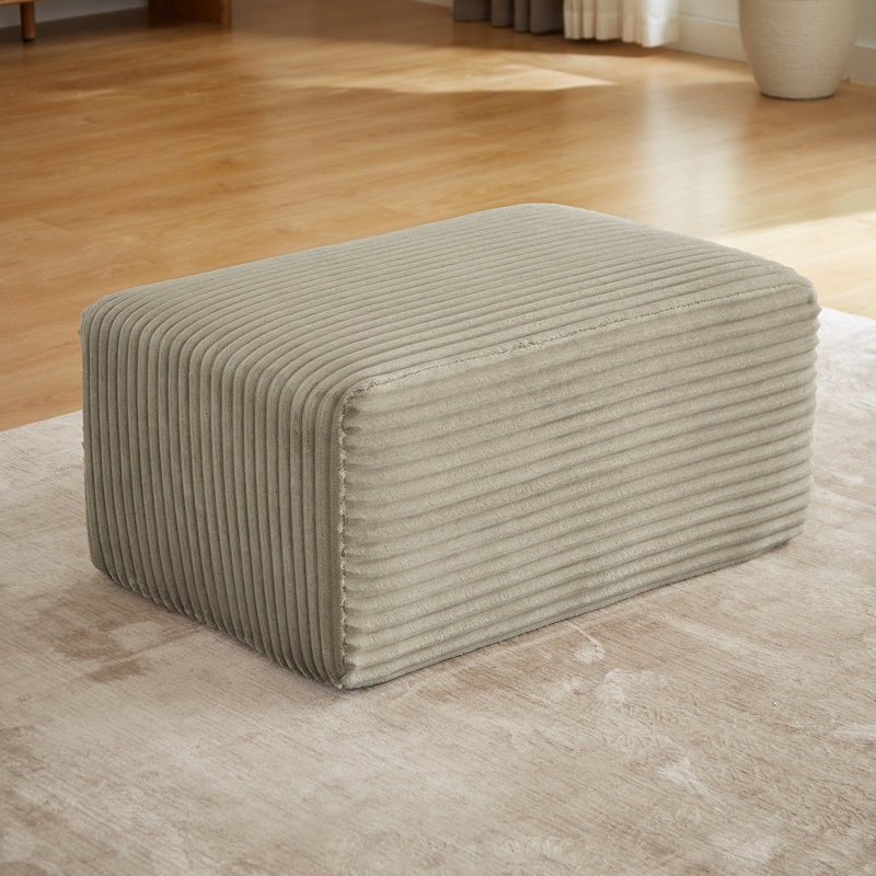 Cloud Design en forme de L avec tissu en velours côtelé et doux, aucun assemblage requis, matériau, confort instantané, multifonction pour la vie à la maison