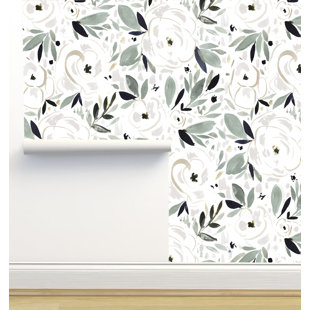 Crystal W Design Peel & Stick Floral Roll