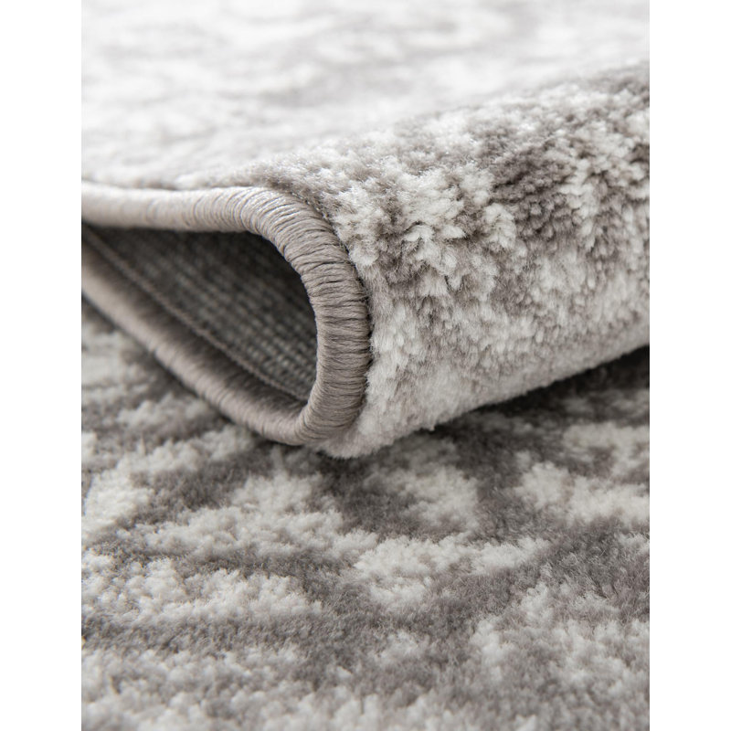 Tapis gris clair Brandt Performance, Ovale 7 pi 10 po x 10 pi, Gris