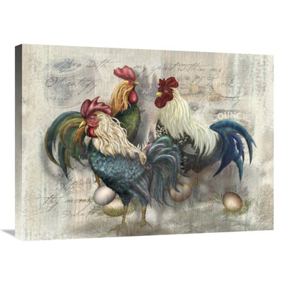 " Rooster Trio " by Alma Lee
