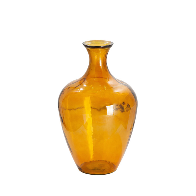 Perez Glass Floor Vase, Orange