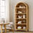 70.9"H*30.7"W 5-Tier Arched Open Bookcase Storage Display Cabinet With 5 Shelves For Home Office, Bedroom, Living Room -1741024600-1715451718