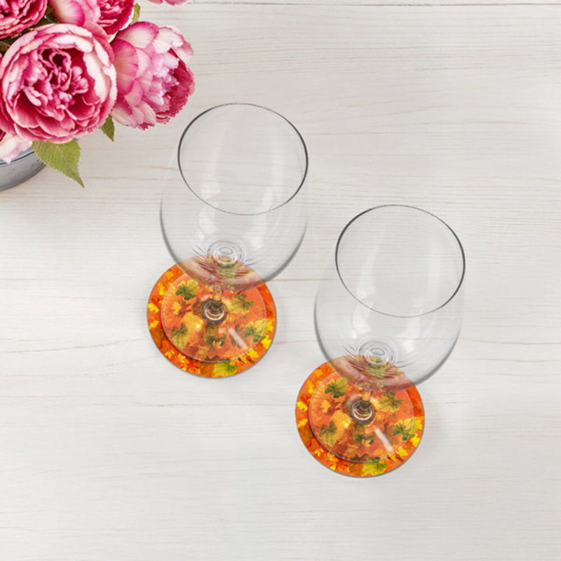 Ensemble de table orange Feuilles d'automne, Fallen Leaves, Orange