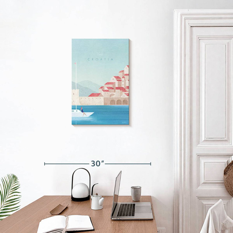 Affiche de voyage rétro Aime, H 24 po x l 16 po