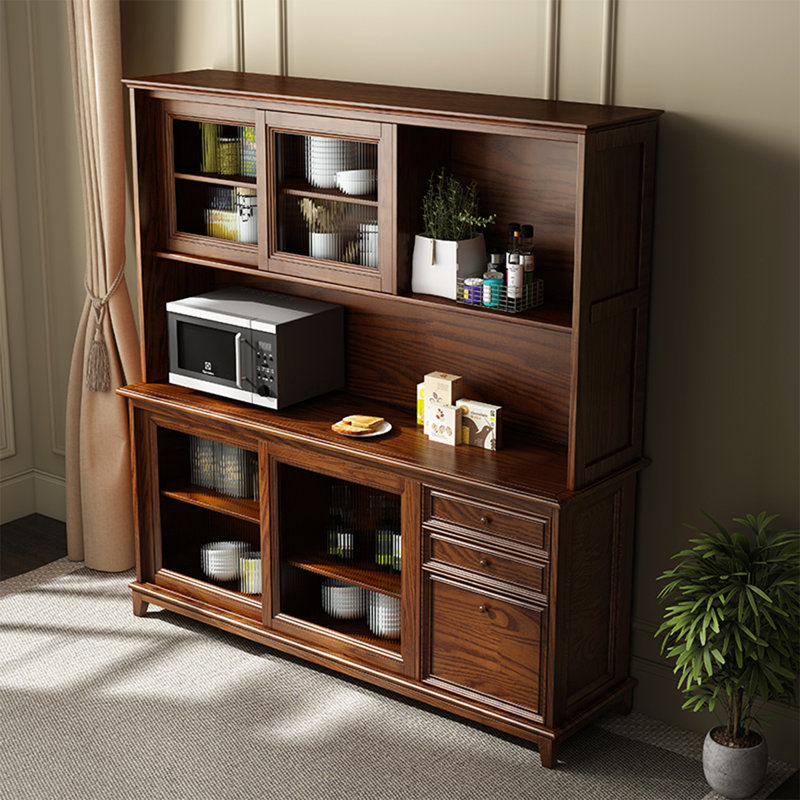 Buffet en bois de noyer massif