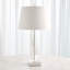 Tapered Crystal Lamp W/Marble Base