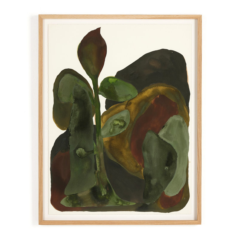 Golden Era Painting by Molly Franken, White Oak Single Picture Framed, 32" H x 25" W x 2.5" D, Yes