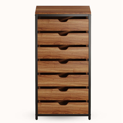 Commode à 7 tiroirs avec roulettes