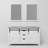 Marsyas 60 in W x 22 in D Double Bath Vanity and 24 in Mirrors-37292653-37292655