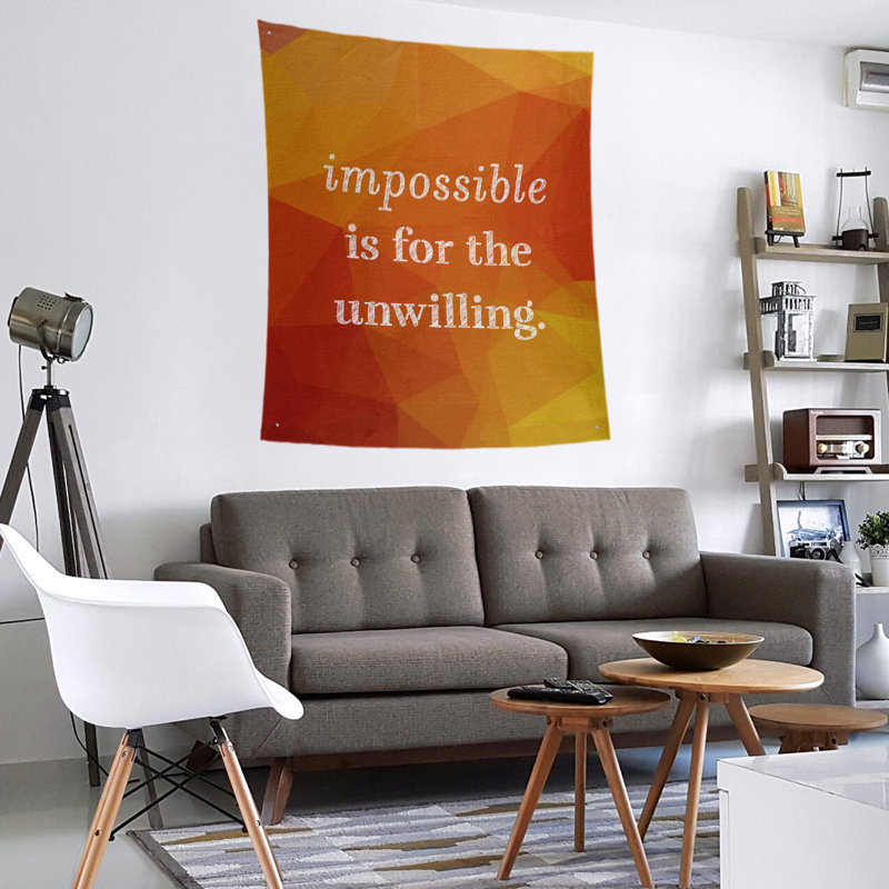 Tapisserie quote-en polyester en faux gemme, H 60 po x l 51 po, Ambre