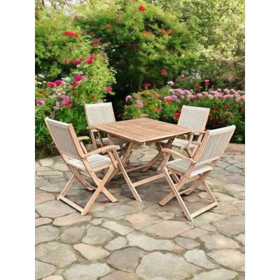 4 - Person Patio Dining Set with Square Table