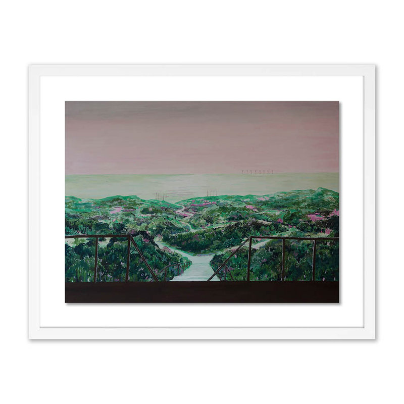 Ijmuiderslag Print by Peter De Boer, White, 19" H x 24" W x 1.5" D