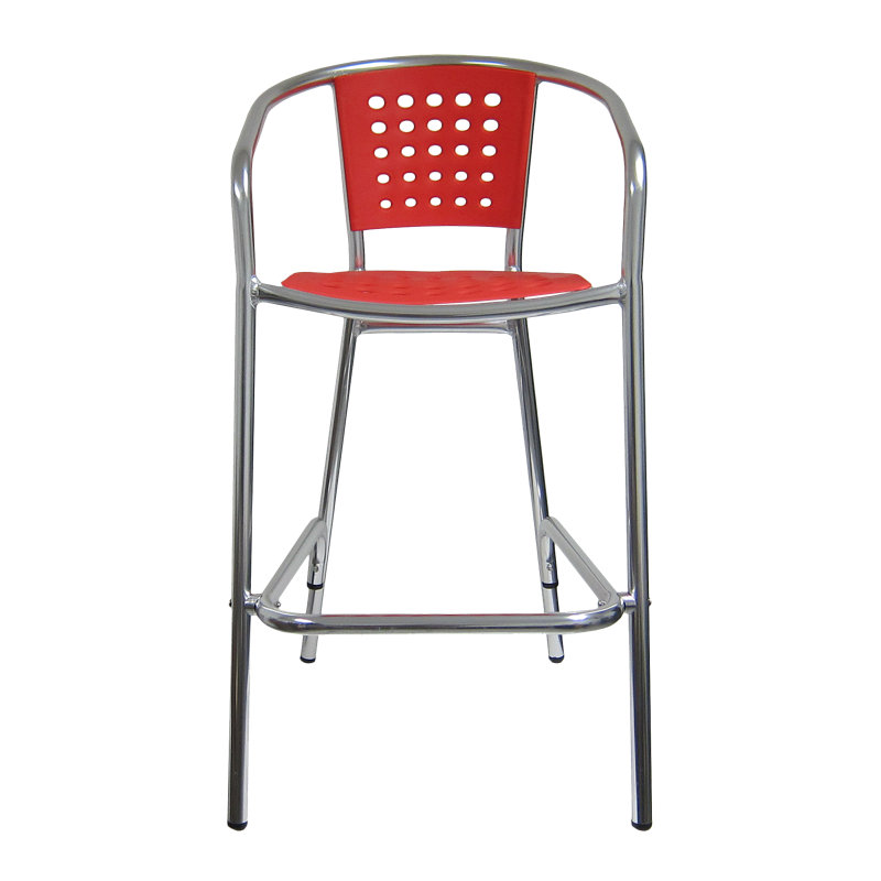 Tabouret de bar Brado, Rouge