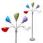 Lampe sur pied à col-de-cygne réglable à 5 têtes et à lumières multiples de 67 po Simple Designs-1116945838-1116945836
