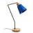 Industrial Table Lamp with Iron Body & Hornbeam Base, 5.5 in Diameter x 20.5 in Height | E27 Socket (Max 40W), 7.1 in Base Plate Diameter | 78.7 in Cable Length | Stylish Solid Color Design for Modern Home & Office Décor-1099775490