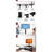 Multi-Functional Black Tv Stand With Adjustable Height Bracket & 3 Swivel Shelf Mechanism, Fits 32 - 65 Inch Tvs Function,