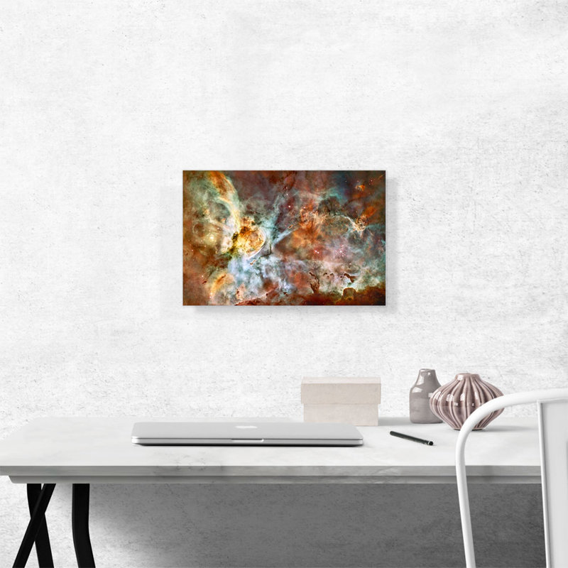 «Hubble Telescope Star naissance Carina Nebula», reproduction de photo sur toile tendue, H 12 po x l 18 po x P 0,75 po