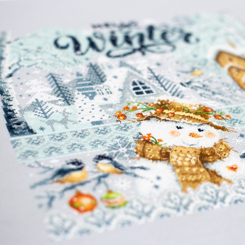 Salut l'hiver ! Kit de broderie au point de croix compté Magic Needle 540-701