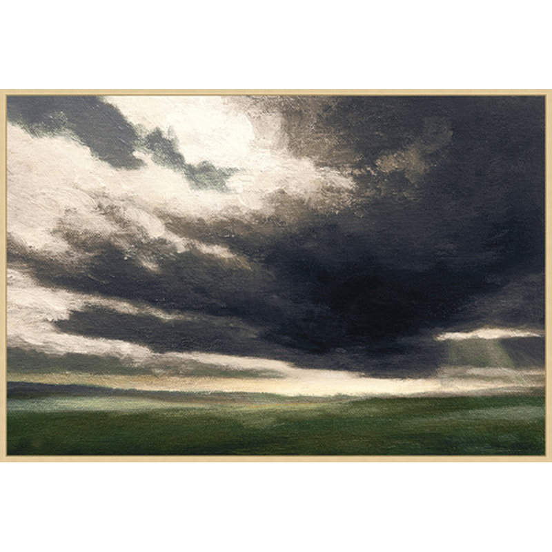 Painting by Thom Filicia, Champagne Floater Frame, 41.5" H x 61.5" W x 2.13" D