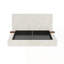 Structure de lit avec table d'appoint coulissante réglable-129384831